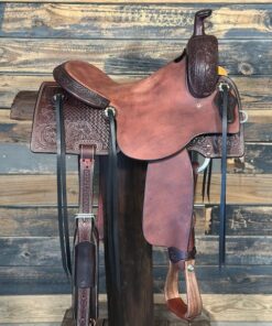 Saddle House Custom Lightweight Cowhorse. 16″ seat.