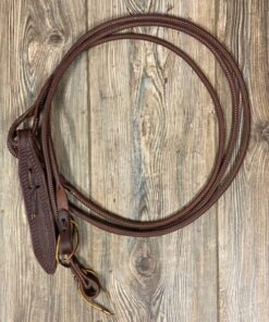 Rolled Leather Romal Reins
