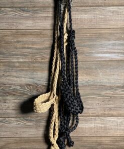 Classic Equine Wide Nose Flat Braid Halter and Lead Rope