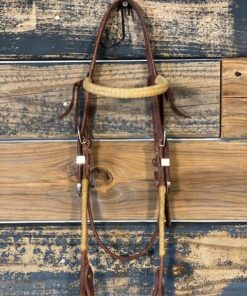 Browband Show Headstall w/ Rawhide