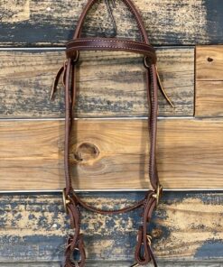 3/4″ Doubled and Stitched Browband Headstall