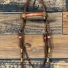 Double Buckle Browband Headstall w/ Rawhide