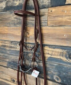 Flaharty Smooth Dee Ring Snaffle Bit Bridle Rig